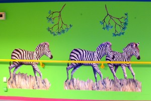 Zebraer i trav