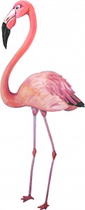 flamingo  90 cm høj  500 kr