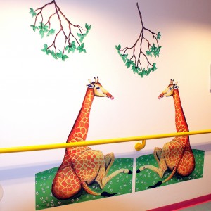 Girafpassiar på gangen