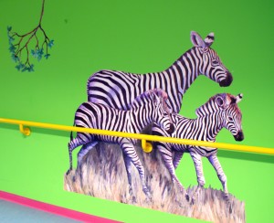 Zebraflok i løb