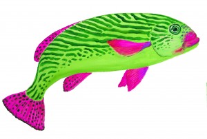 grønstribet fisk